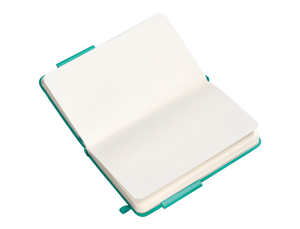 CADERNO COM ELASTICO ANTARTIK NOTES CAPA DURA A6 LISO TURQUESA 100 FOLHAS 80 GR FSC