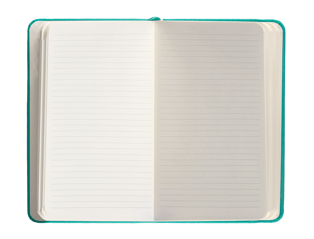 CADERNO COM ELASTICO ANTARTIK NOTES CAPA DURA A6 PAUTADO TURQUESA 100 FOLHAS 80 GR FSC