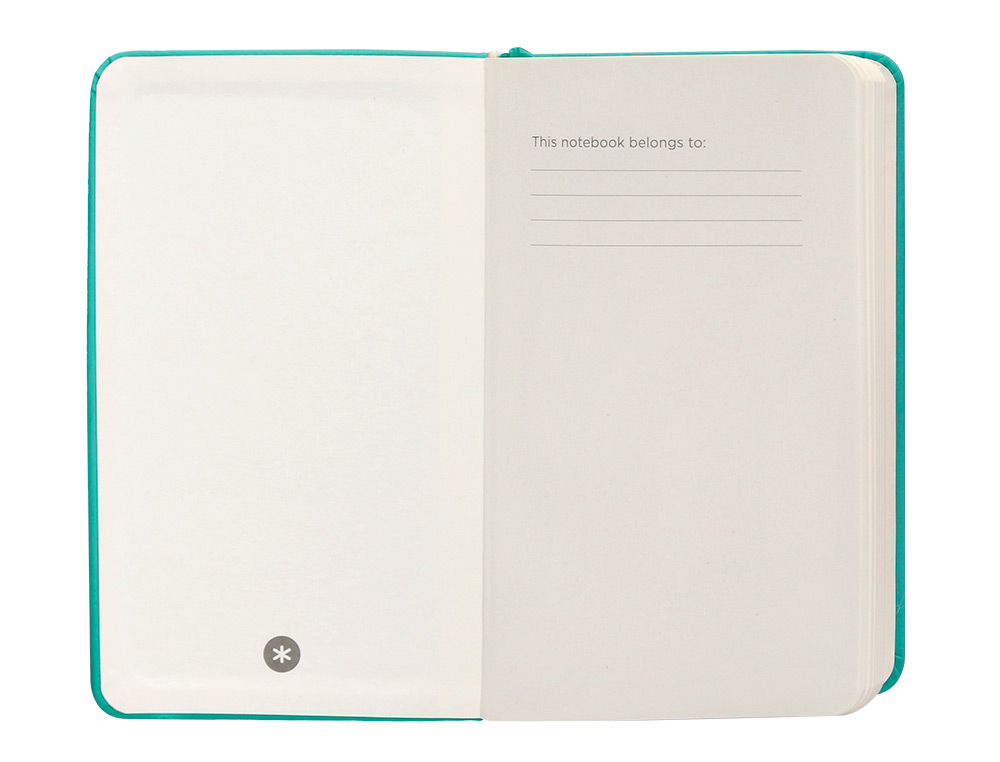 CADERNO COM ELASTICO ANTARTIK NOTES CAPA DURA A6 PAUTADO TURQUESA 100 FOLHAS 80 GR FSC