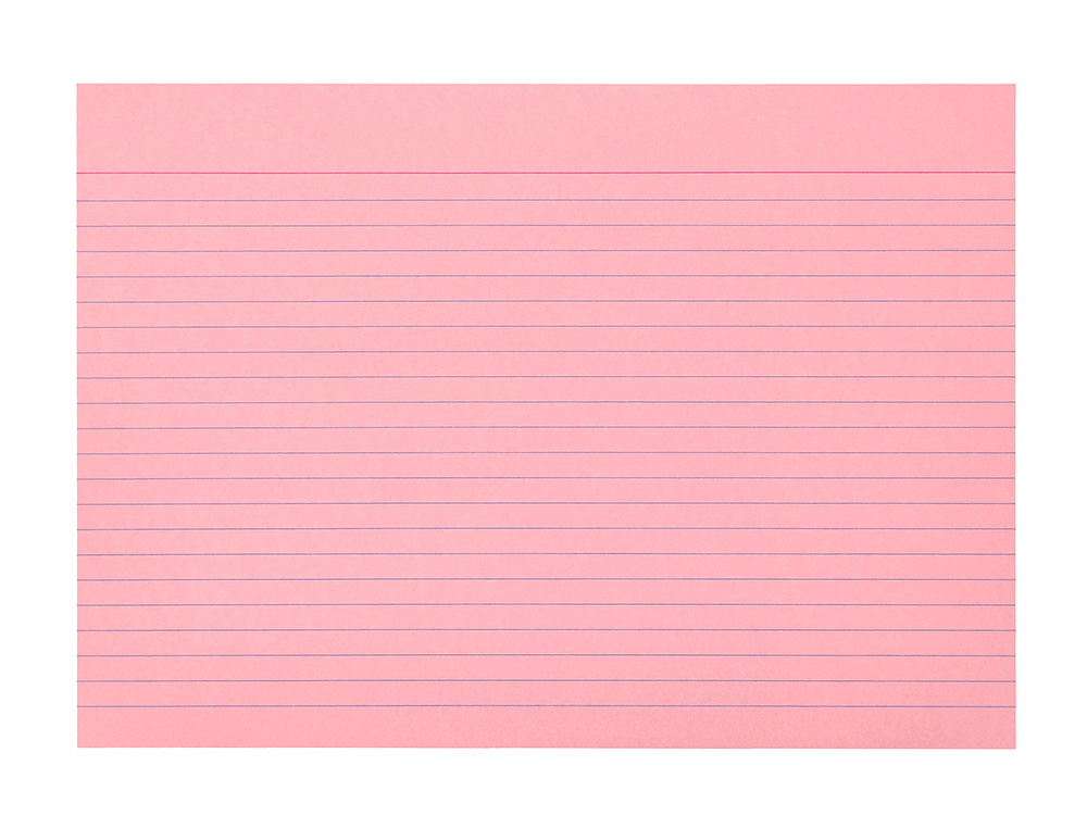 CARTAO LIDERPAPEL PARA ESTUDAR PAUTADO CARTOLINA DE CORES 180 GR 100X150MM EMBALAGEM DE 200 UNIDADES