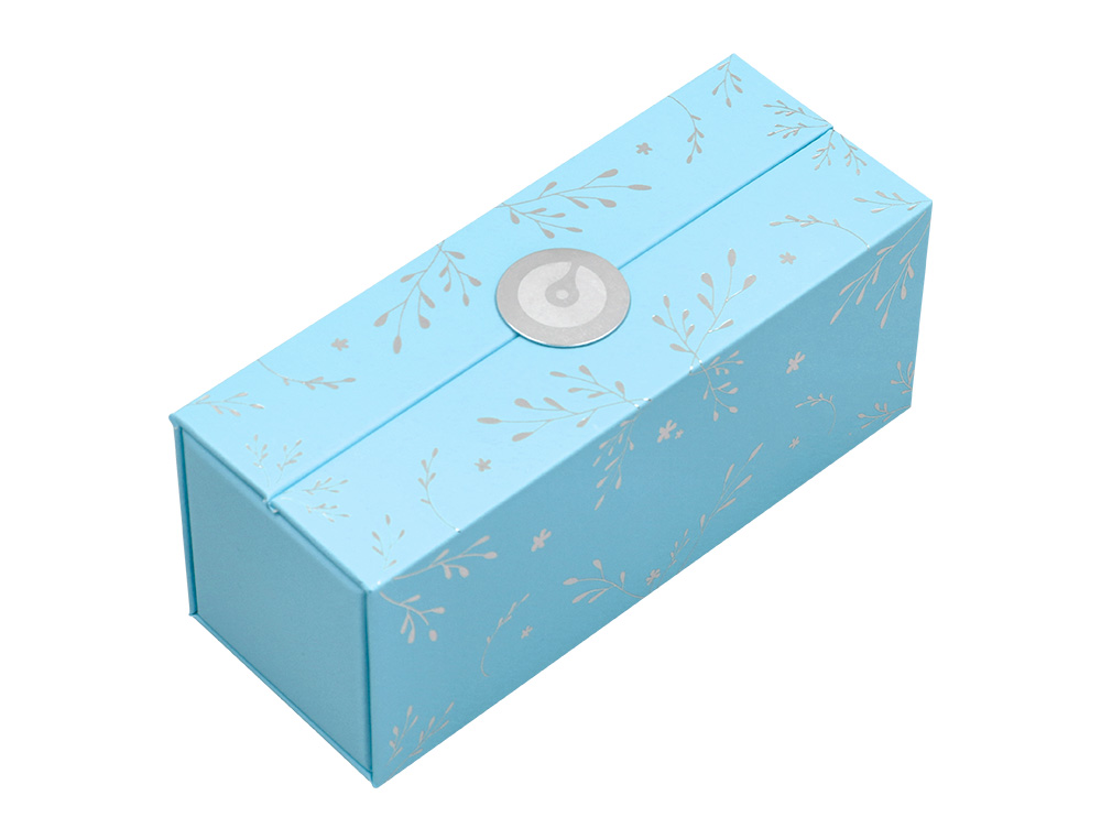 ROLLER BELIUS BELLA ALUMINIO COR AZUL CELESTE DESENHO PRATEADO RELEVO TINTA COR PRETO CAIXA DE DESIGN