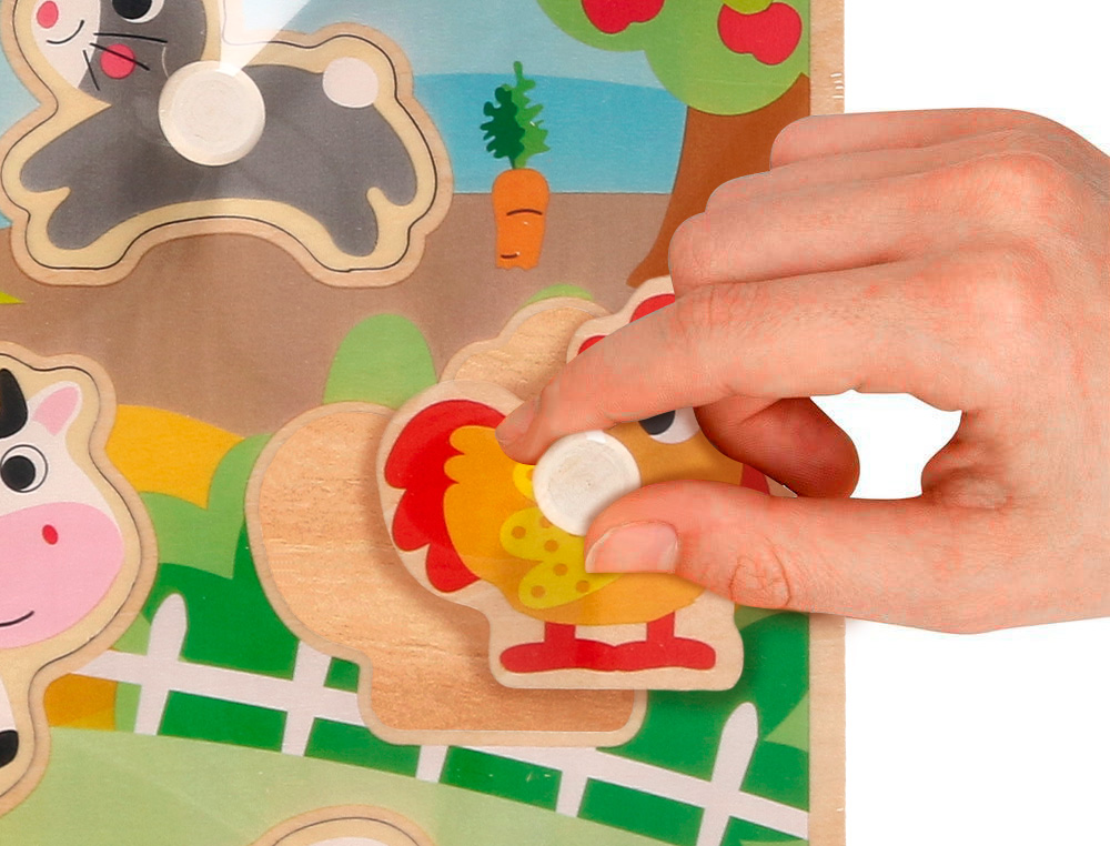 PUZZLE INFANTIL IMAGINOVO MADEIRA QUINTA +18 MESES 9 PECAS 30X22,5X1,5CM