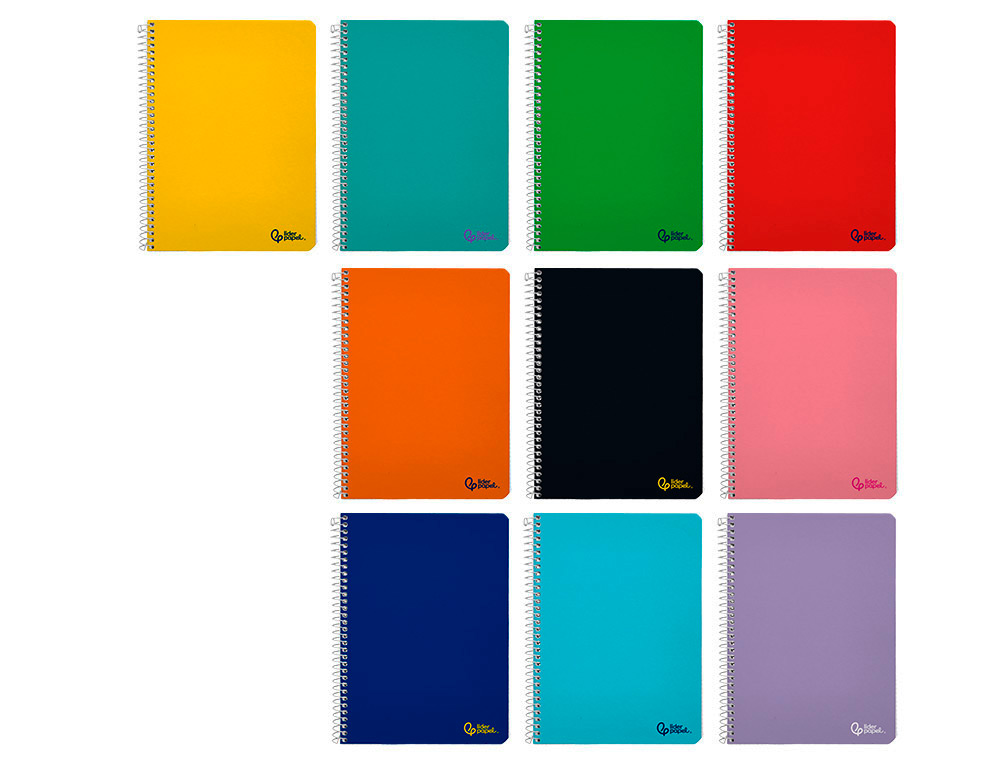CADERNO ESPIRAL LIDERPAPEL SMART DIN A5 CAPA SUAVE 80 F 75 GR LISO SEM MARGEM CORES SORTIDAS
