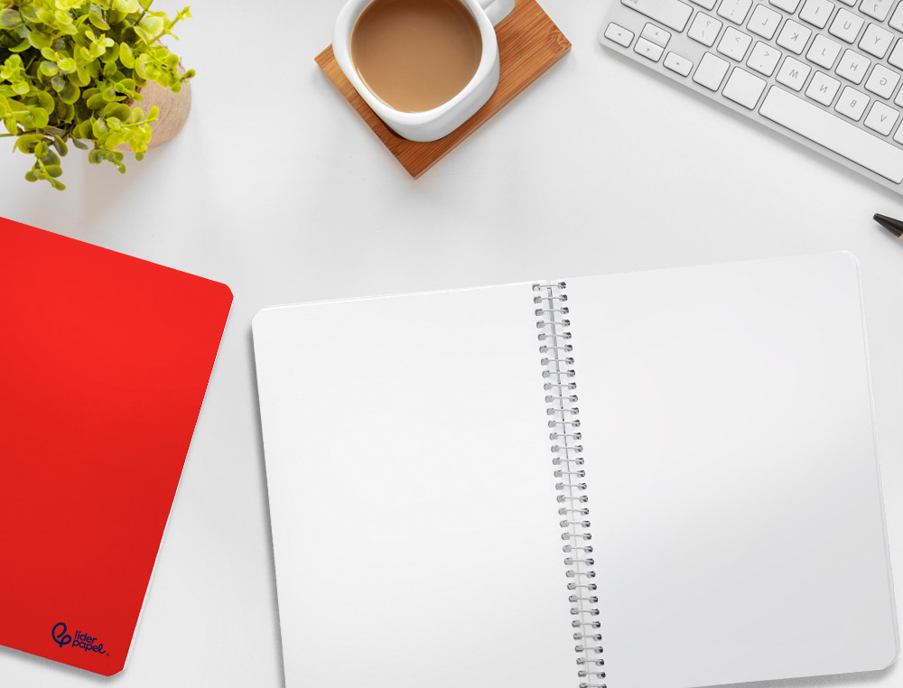 CADERNO ESPIRAL LIDERPAPEL SMART DIN A5 CAPA SUAVE 80 F 75 GR LISO SEM MARGEM CORES SORTIDAS