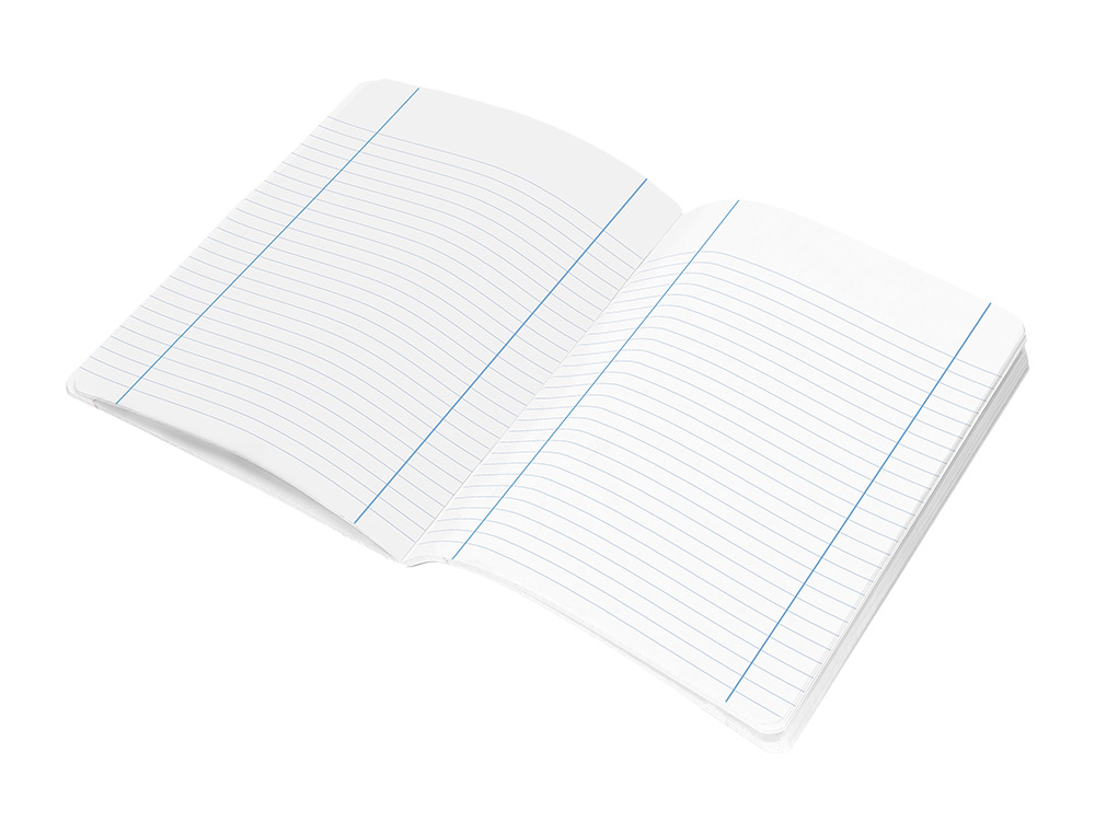 CADERNO AGRAFADO LIDERPAPEL SMART DIN A5+ 48 F 75GR PAUTADO COM DUPLA MARGEM CORES SORTIDAS