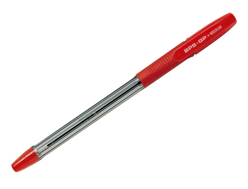 ESFEROGRAFICA PILOT BPS-GP VERMELHO -COM GRIP-TINTA BASE DE OLEO -COM TAMPA