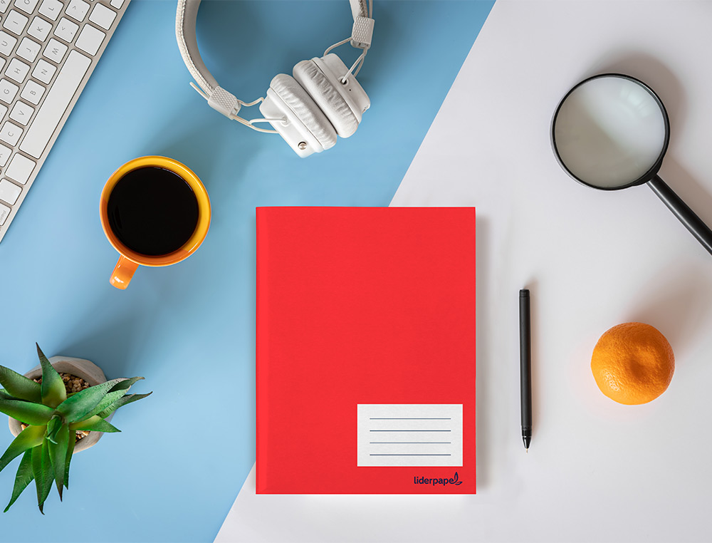 CADERNO ESCOLAR LIDERPAPEL 32 FOLHAS DIN A5 QUADRICULA 4 MM
