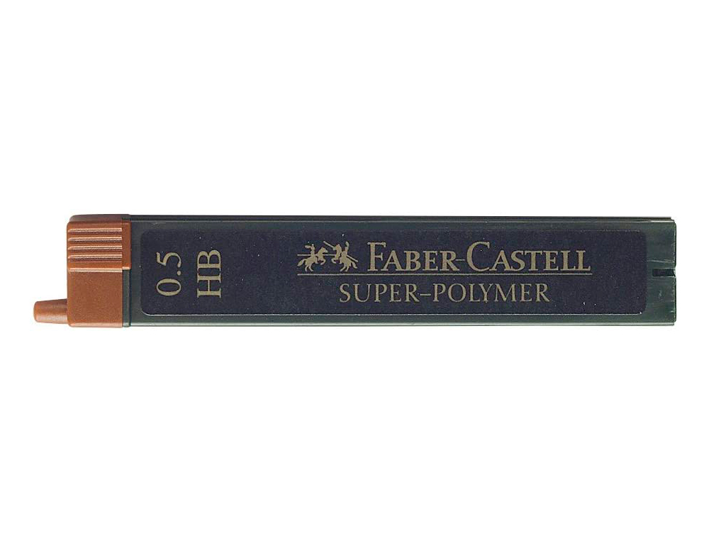 MINAS FABER GRAFITE 9065 0,5 MM HB - ESTOJO DE 12 MINAS