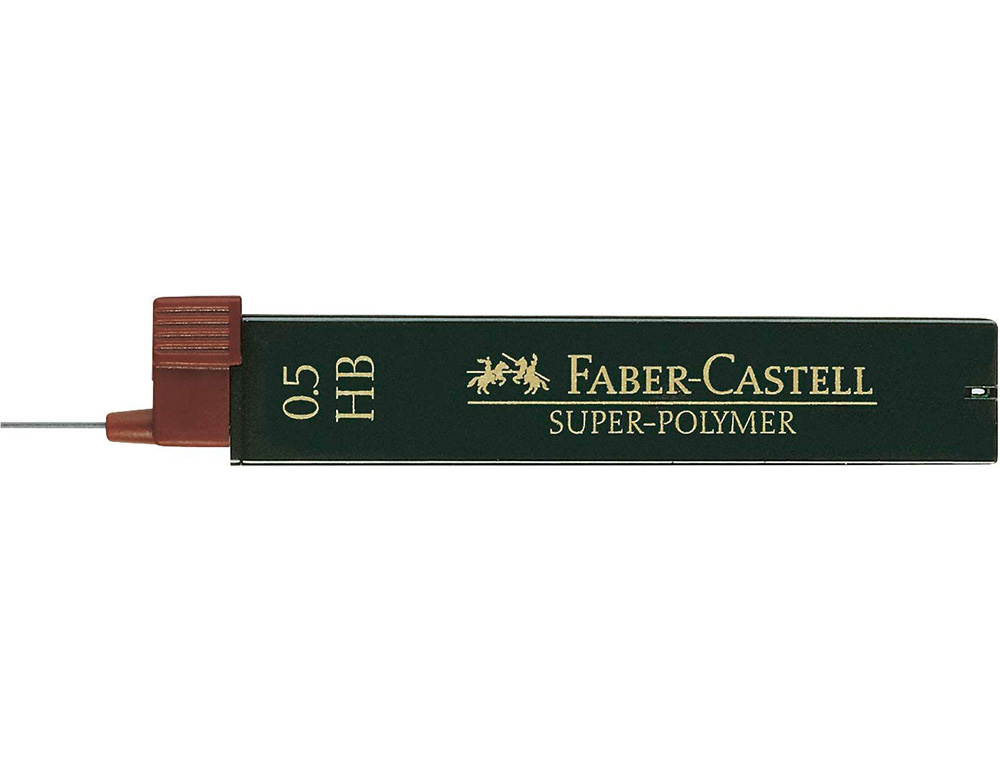 MINAS FABER GRAFITE 9065 0,5 MM HB - ESTOJO DE 12 MINAS