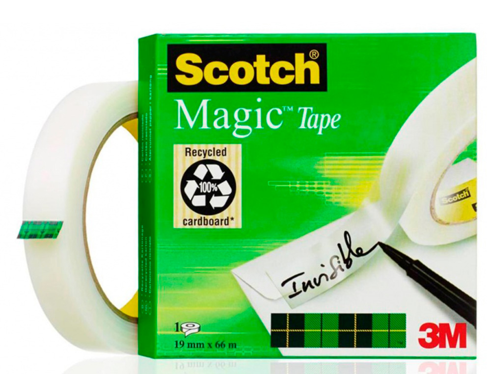 FITA ADESIVA SCOTCH MAGIC 66 MT X 19 MM EM CAIXA UNITARIA