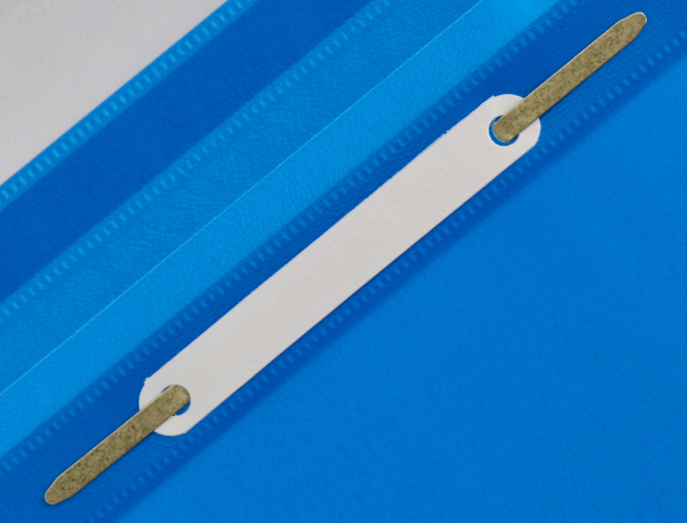 BOLSA DOSSIER Q-CONNECT FASTENER EM PLASTICO DIN A4 AZUL