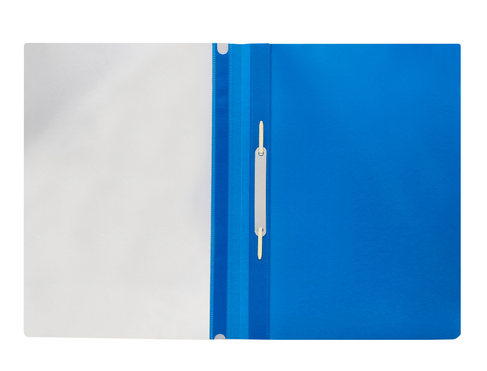 BOLSA DOSSIER Q-CONNECT FASTENER EM PLASTICO DIN A4 AZUL