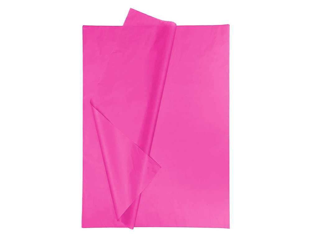 PAPEL SEDA LIDERPAPEL 52 X 76 CM 18 GR ROSA FORTE