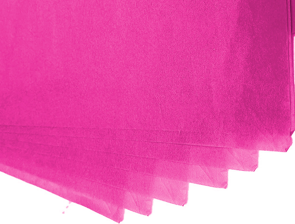 PAPEL SEDA LIDERPAPEL 52 X 76 CM 18 GR ROSA FORTE