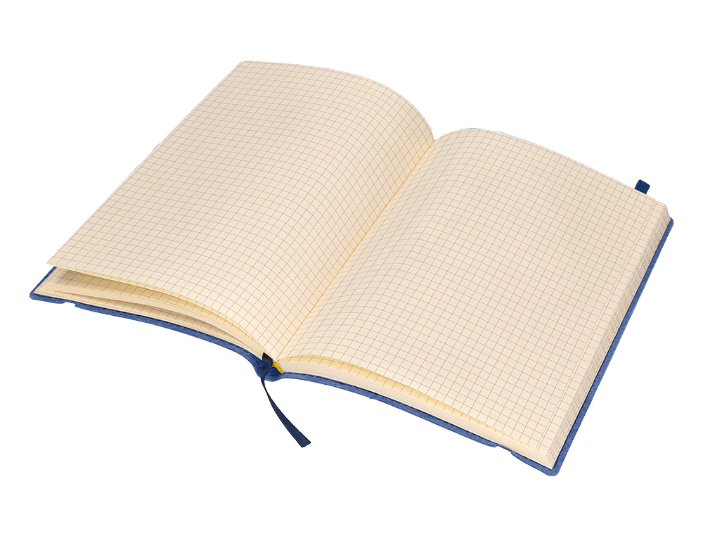LIVRO APONTAMENTOS LIDERPAPEL QUADRICULADO DIN A5 AZUL