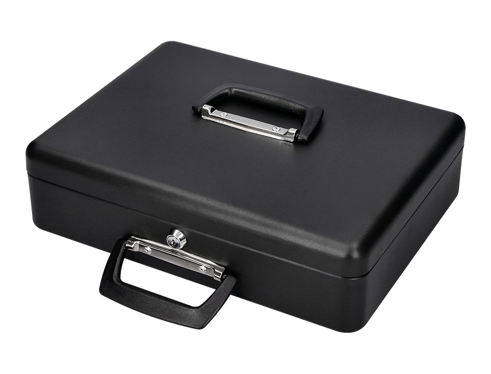 COFRE COM BANDEJA PARA MOEDAS Q-CONNECT COM BANDEJA PARA NOTAS