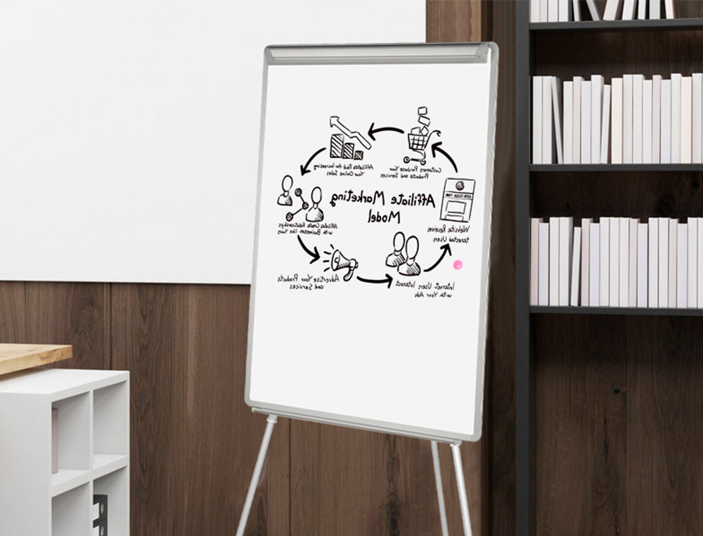 QUADRO BRANCO Q-CONNECT COM TRIPE 60X90 CM LAMINADO