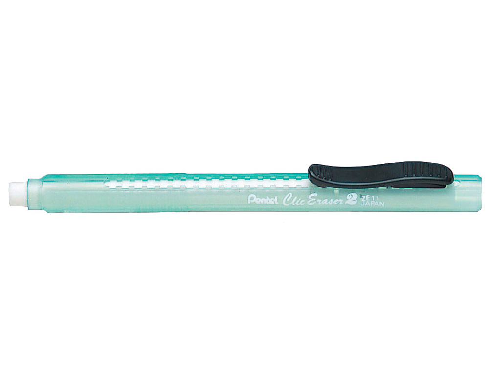 BORRACHA LAPIS PENTEL ZE11T CORPO TRANSLUCIDO VERDE