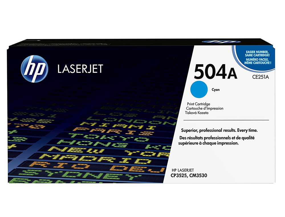 TONER HP LASERJET COR CP3525 CIAN 7.000 PAG