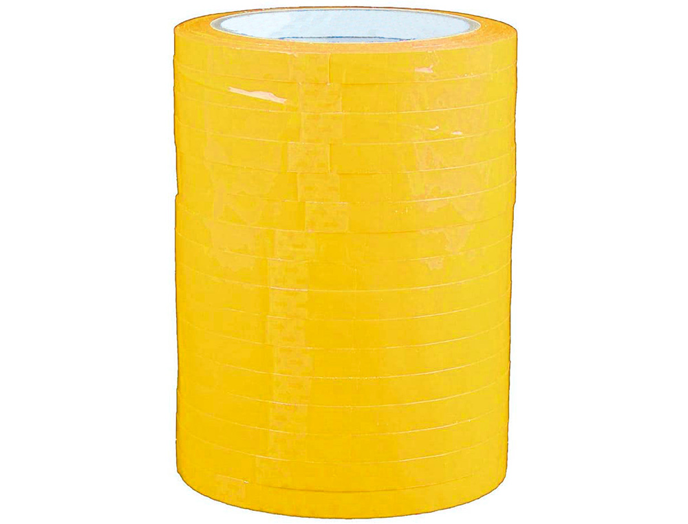 FITA ADESIVA Q-CONNECT 66M X 9MM AMARELA PARA FECHAR SACOS