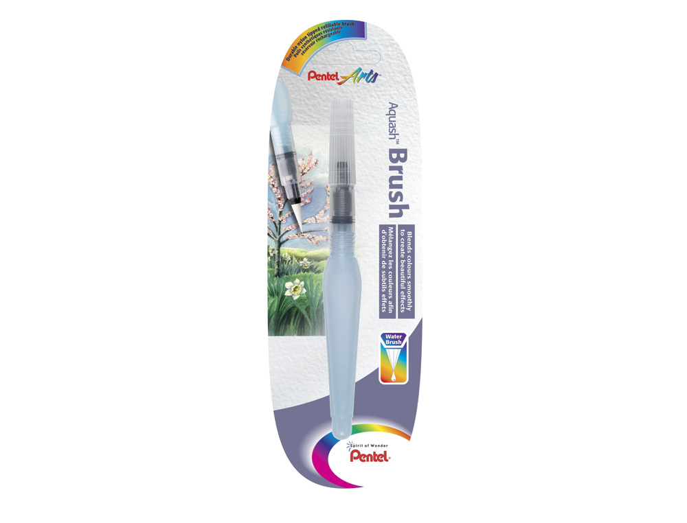 BLISTER PINCEL PENTEL XFRH/1-F PONTA FINA DE NYLON COM DEPOSITO DE AGUA AQUASH FRH XFRH/1-F