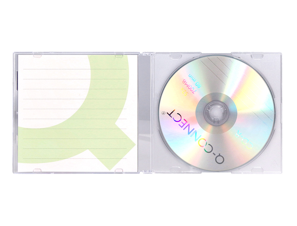 CD-R Q-CONNECT CAPACIDADE 700MB DURACAO 80MIN VELOCIDADE 52X CAIXA SLIM 1 UNIDADE