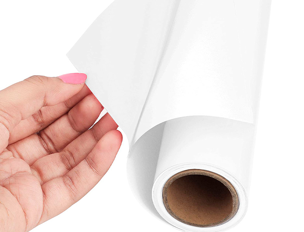 ROLO ADESIVO LIDERPAPEL UNICOLOR BRANCO BRILHO ROLO DE 0,45 X 20 MT