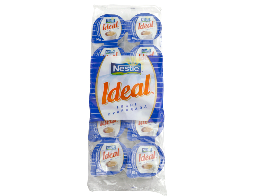 LEITE EVAPORADO IDEAL PORCOES DE 7,5 PACK DE 10 UNIDADES