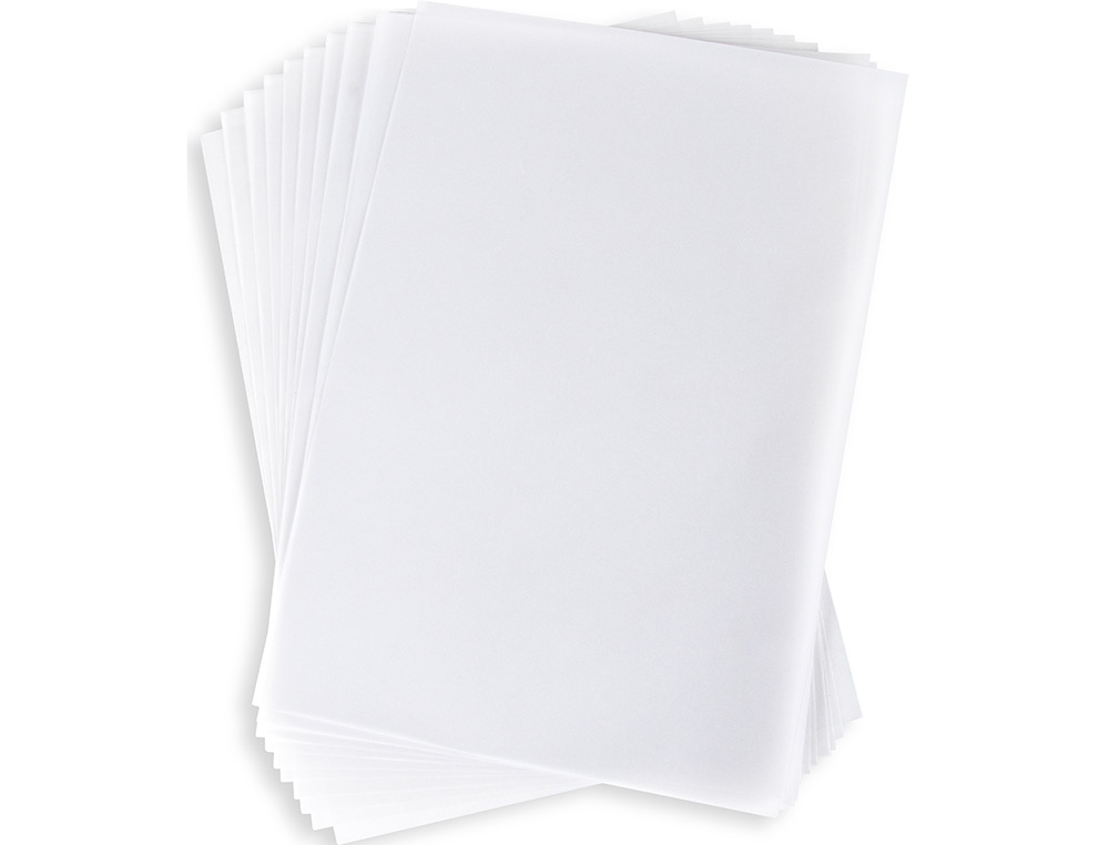 BLOCO DE PAPEL VEGETAL LIDERPAPEL DIN A4 210X297MM 70 GR BOLSA DE 12 FOLHAS