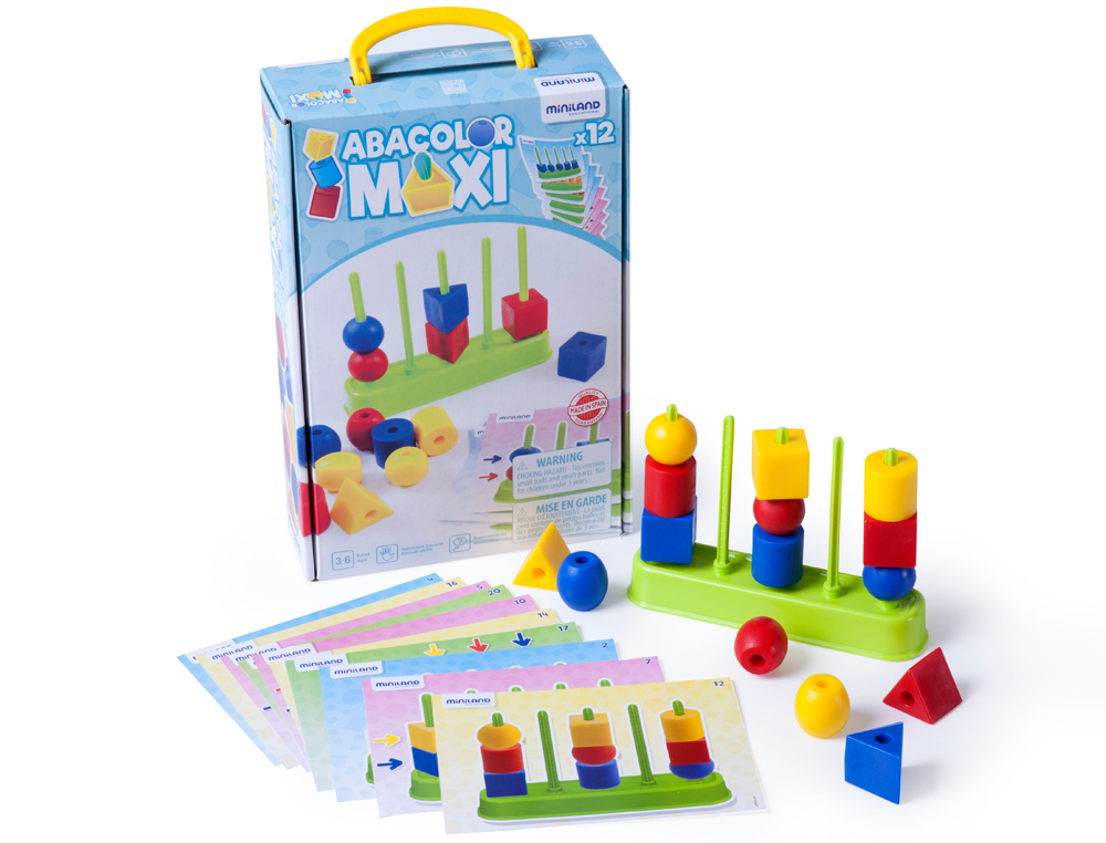 JOGO MINILAND ABACO 5 COLUNA MAXI 15 PECAS