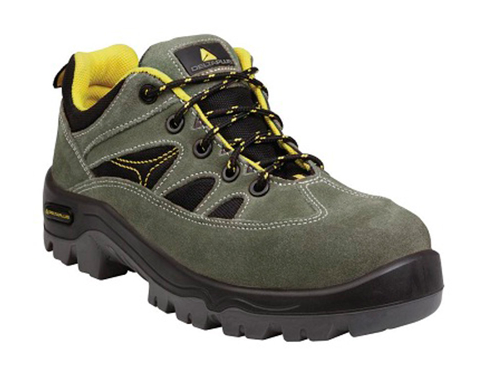 SAPATO DESPORTIVO DELTAPLUS COM BIQUEIRA COMPOSITE COR LARANJA CINZA TAMANHO 44