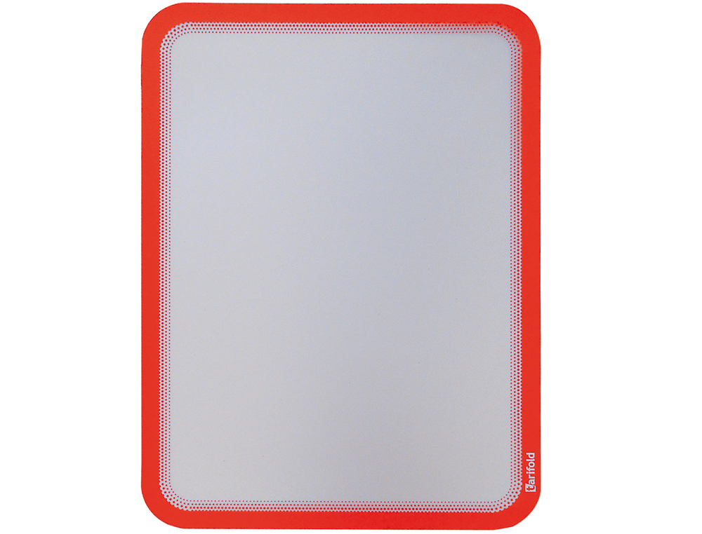 MOLDURA MAGNETICA TARIFOLD DIN A4 EM PVC COR VERMELHO PACK DE 2 UNIDADES