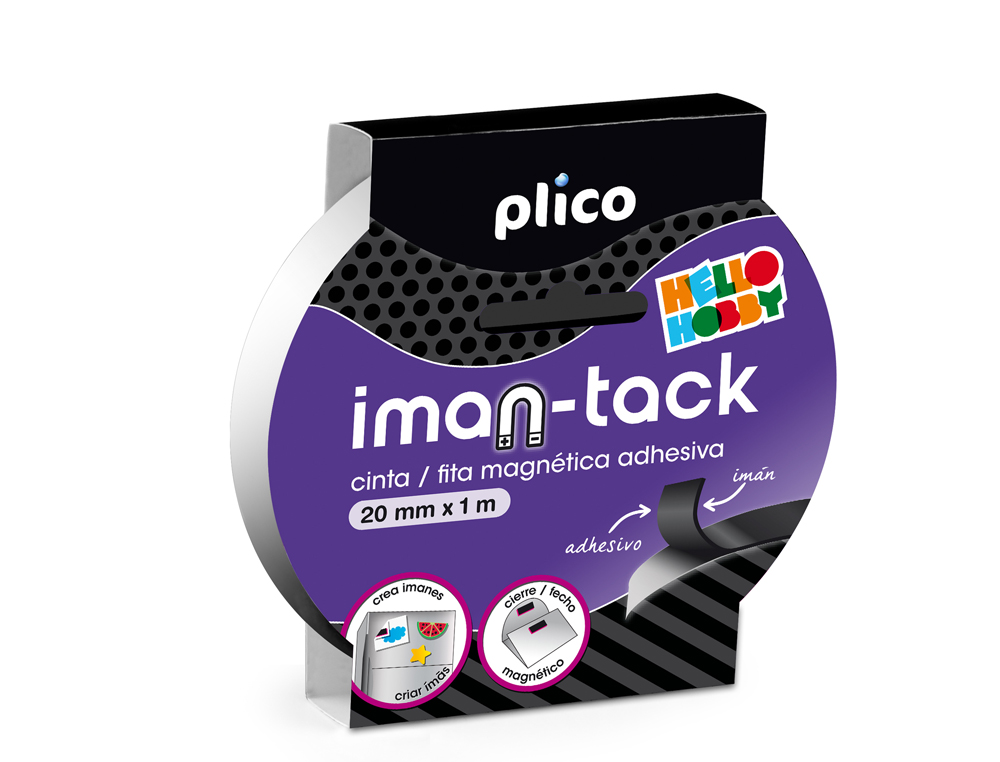 FITA ADESIVA PLICO IMAN 20MM X 1M