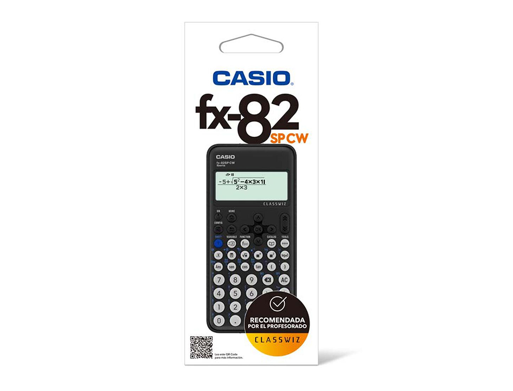 CALCULADORA CASIO FX-82SP CW IBERIA CLASSWIZ CIENTIFICA 300 FUNCOES 9 MEMORIAS COM CAPA