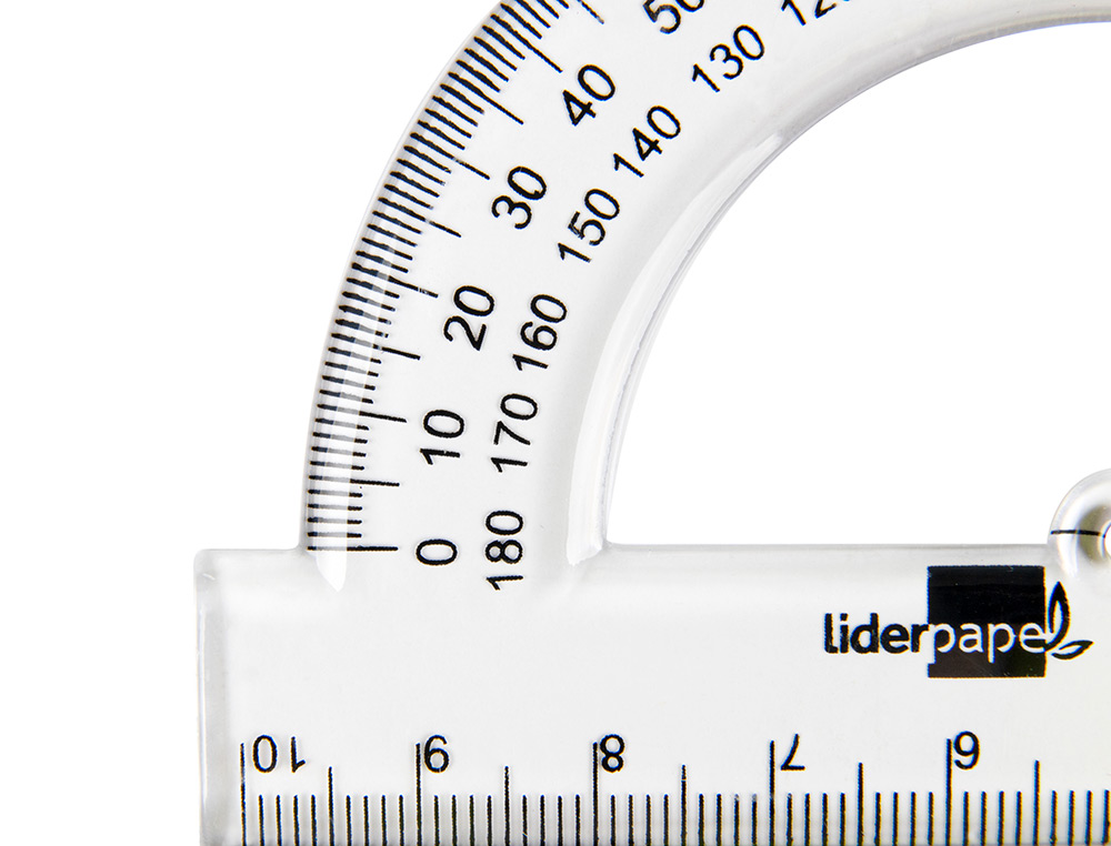 TRANSFERIDOR LIDERPAPEL 10 CM PLASTICO