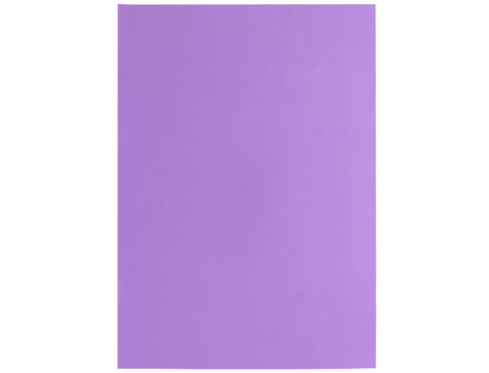 GOMA EVA LIDERPAPEL DIN A4 60 GR ESPESSURA 1,5MM VIOLETA PACK 10 FOLHAS