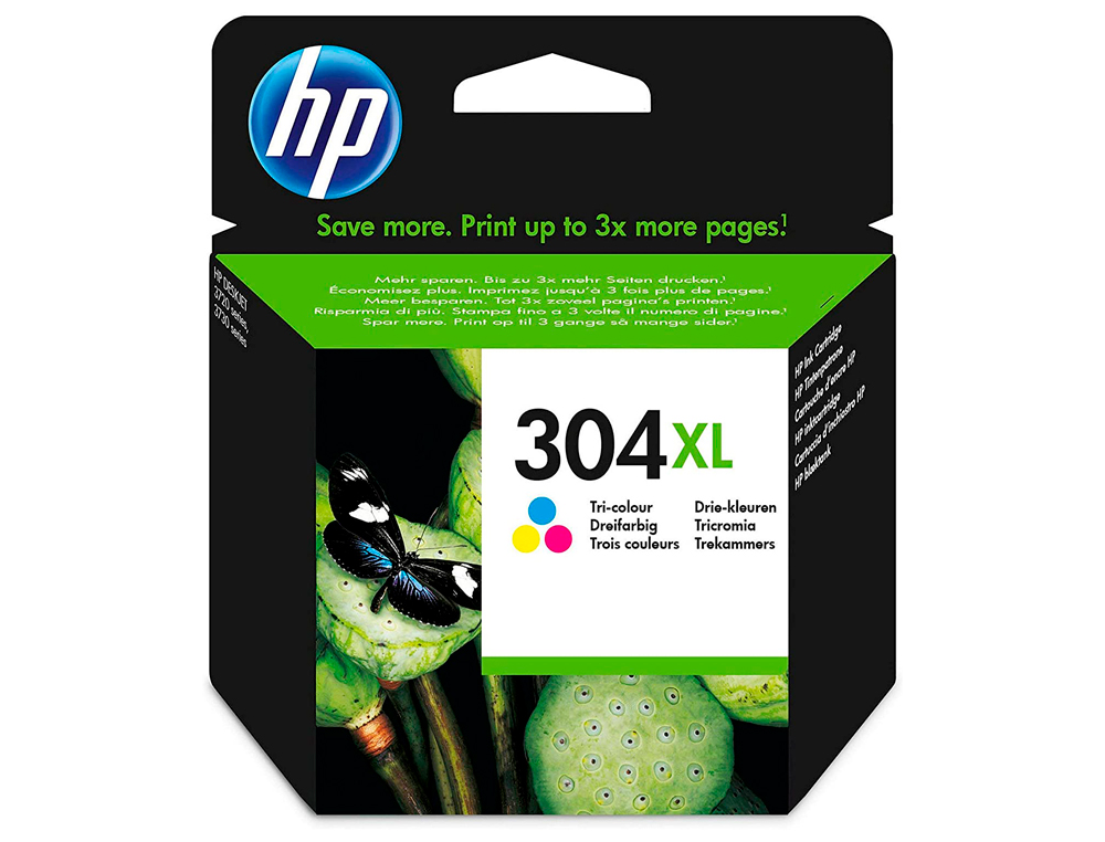 TINTEIRO HP 304 XL DESKJET 3000 / 3720 / 3730 TRICOLOR 300 PAGINAS