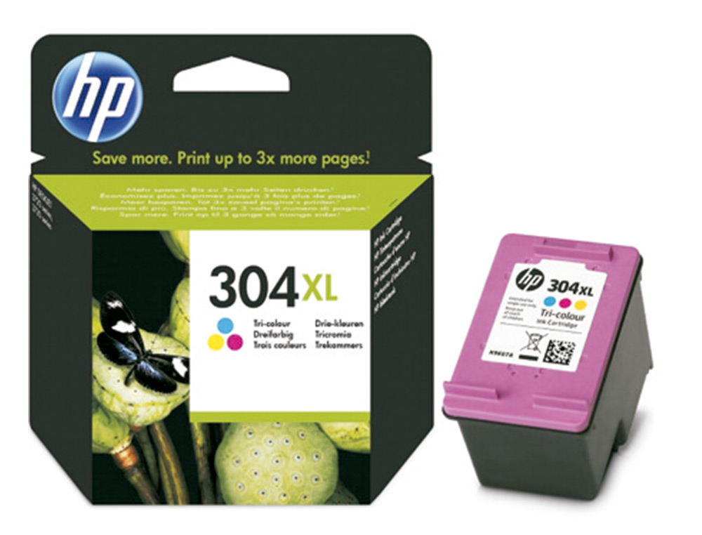 TINTEIRO HP 304 XL DESKJET 3000 / 3720 / 3730 TRICOLOR 300 PAGINAS