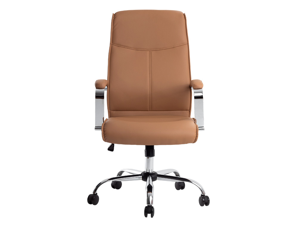 CADEIRA DE DIRECAO Q-CONNECT MODENA IMIT DE PELE BASE METAL ALT MAX 1210 MM LARG 630 MM PROF 650 MM RODAS PREMIUM COR CR