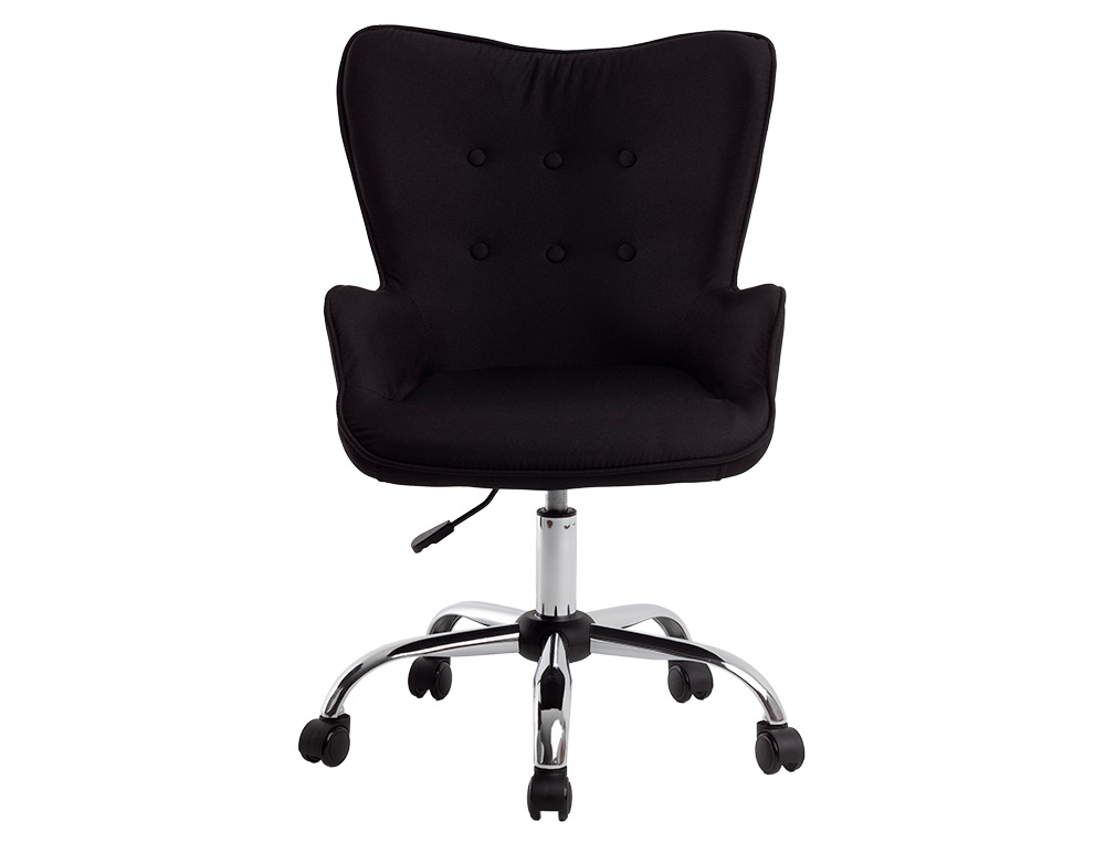 CADEIRA DE ESCRITORIO Q-CONNECT MESSINA BASE METAL ALT MAX 960 MM LARG 570 MM PROF 620 MM RODAS PREMIUM COR PRETO
