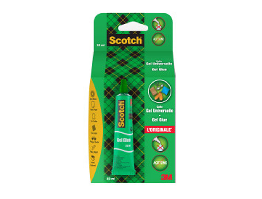 COLA SCOTCH GEL UNIVERSAL MULTIUSO TUBO DE 30 GR