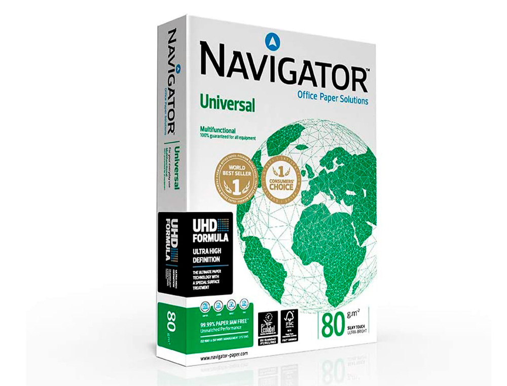 PAPEL FOTOCOPIA NAVIGATOR DIN A3 80 GR EMBALAGEM DE 500 FOLHAS
