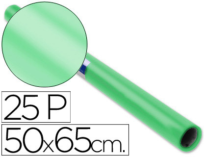 PAPEL LUSTRO SADIPAL 50 X 65 CM 65 GR VERDE PALIDO